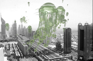Illustration for article titled The hanging gardens of the future, 1000 feet in the sky
